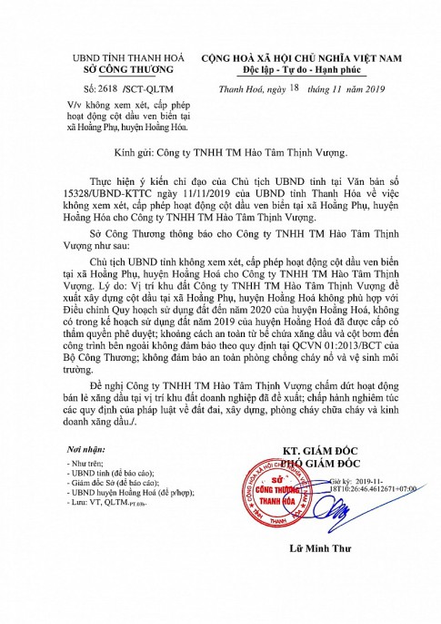 thanh hoa sau chi dao cua ubnd tinh cua hang xang dau hao tam van ngang nhien hoat dong