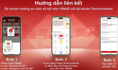 Techcombank chính thức kết nối với ứng dụng VNeID, hỗ trợ khách hàng nhận tiền an sinh xã hội an toàn và tiện lợi