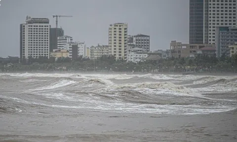 Sóng dữ dội uy hiếp bờ biển Nghệ An, Hà Tĩnh trước giờ bão đổ bộ