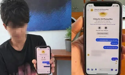 Thanh niên nhắn tin vào Fanpage của công an xã để thách thức