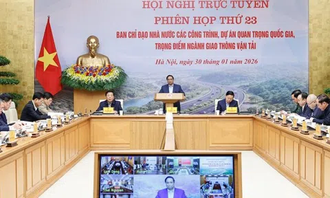 Thủ tướng chủ trì phiên họp thứ 23 Ban Chỉ đạo các dự án, công trình GTVT