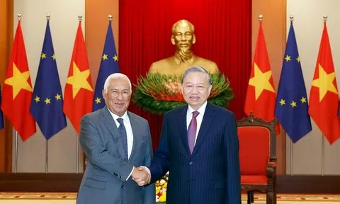 Tổng Bí thư tiếp Chủ tịch Hội đồng châu Âu Antonio Costa