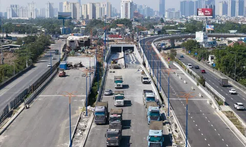 Cận cảnh hầm chui quan trọng nhất nút giao An Phú trước ngày thông xe