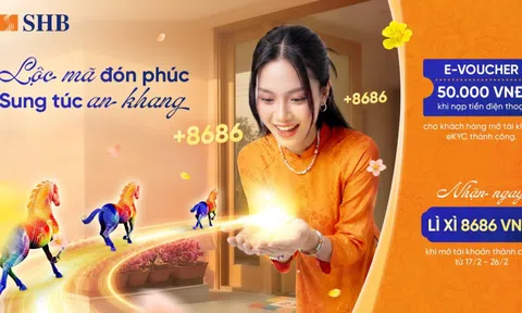 Khởi đầu năm mới, rinh ngay lộc lớn từ SHB với tổng giá trị quà tặng hơn 4,5 tỷ đồng