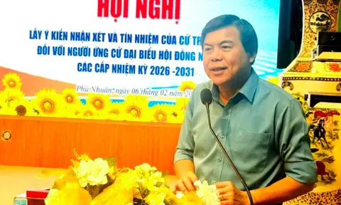 100% cử tri tín nhiệm ông Tăng Hữu Phong ứng cử đại biểu HĐND TP.HCM