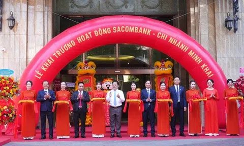 Sacombank khai trương Chi nhánh Minh Khai tăng kết nối tài chính tại trung tâm TP.HCM