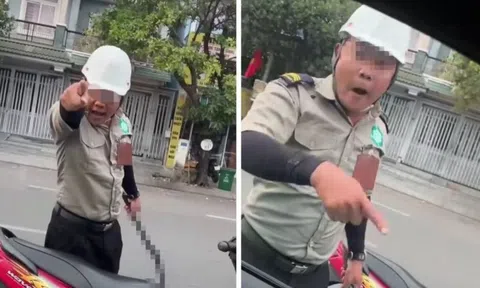 Hai người mặc đồ bảo vệ, cầm hung khí dọa tài xế tại TP.HCM