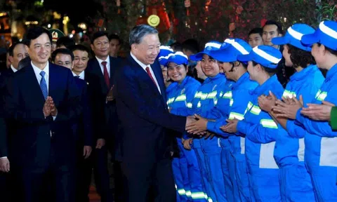Tổng Bí thư Tô Lâm chúc Tết nhân dân Thủ đô