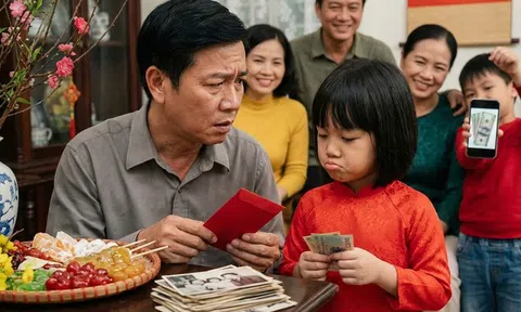 Lì xì Tết là dịp để nói chuyện với trẻ về bài học tiền bạc
