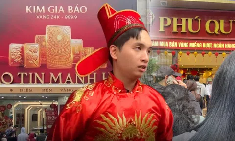[ẢNH, CLIP] Tiệm vàng hôm nay: Giá vàng gần 18,5 triệu đồng/chỉ, "Thần Tài" xin dừng phục vụ vì khách mua vàng quá đông