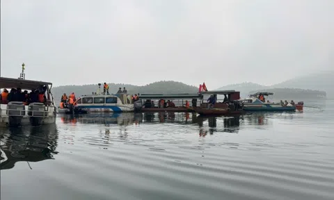 Tin mới vụ chìm tàu hồ Thác Bà