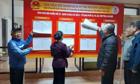 Công bố danh sách người ứng cử đại biểu Hội đồng nhân dân TP Hà Nội