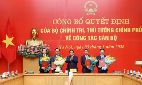 Công bố quyết định của Bộ Chính trị và Thủ tướng Chính phủ về công tác cán bộ