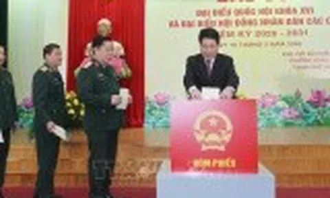 Chủ tịch nước Lương Cường bỏ phiếu tại Hoàn Kiếm, Hà Nội