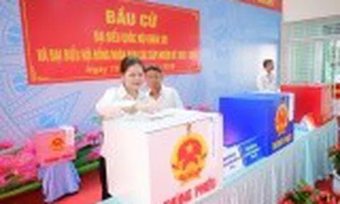 Trên 99,68% cử tri cả nước đi bỏ phiếu bầu cử đại biểu Quốc hội khóa XVI và HĐND các cấp