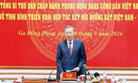 Tổng Bí thư Tô Lâm kiểm tra tuyến đường sắt Việt Nam - Trung Quốc