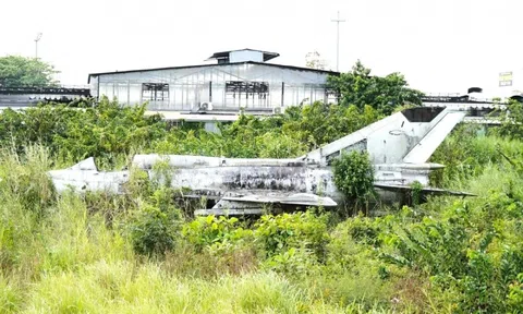 Một máy bay chiến đấu MiG-21 bỏ không ở Cà Mau