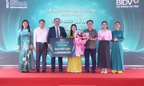 Gửi tiết kiệm tại BIDV, khách hàng ở Hà Tĩnh 'rước lộc' hơn 686 triệu đồng