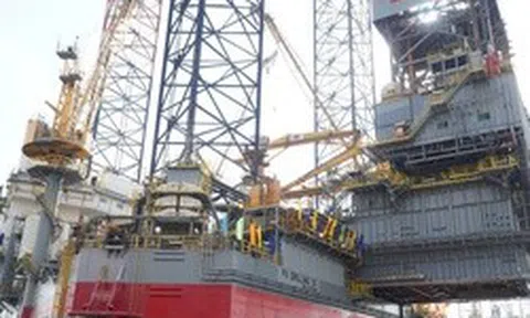 Cận cảnh "siêu giàn khoan" hiện đại nhất PV Drilling vừa được đặt tên tại TPHCM