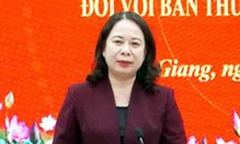 Phó chủ tịch nước Võ Thị Ánh Xuân: Cần bám sát mục tiêu tăng trưởng trên 10%