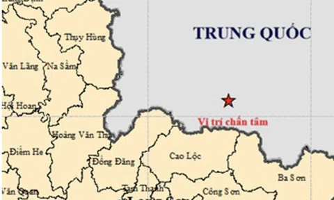 Lạng Sơn rung lắc do ảnh hưởng từ trận động đất gần biên giới Việt - Trung