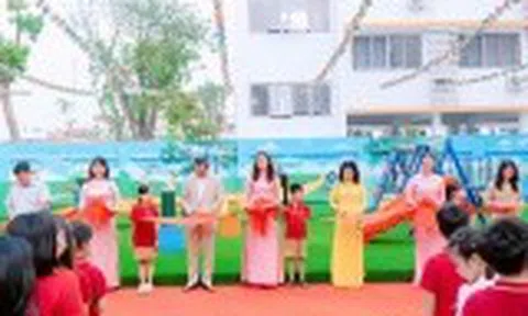 Khánh thành sân chơi thiếu nhi tại Trường Tiểu học Thị trấn Yên Viên