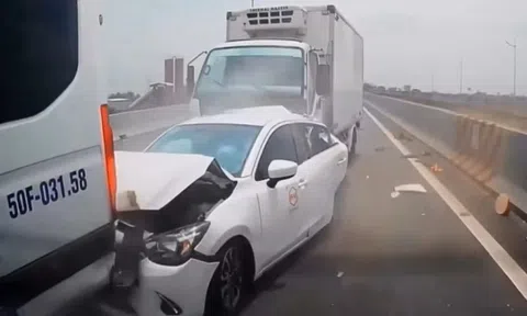 Tai nạn liên tiếp, cao tốc TP.HCM - Trung Lương tắc nghiêm trọng