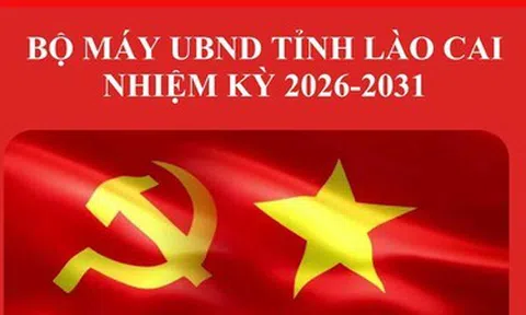 Bộ máy Ủy ban nhân dân tỉnh Lào Cai nhiệm kỳ 2026-2031
