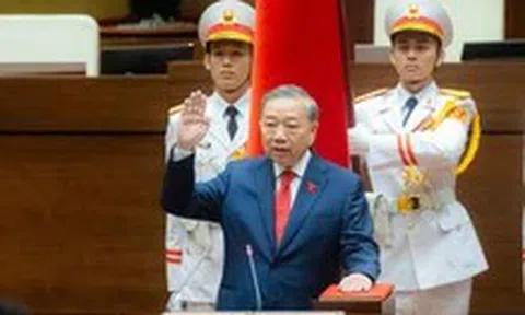 Khoảnh khắc Tổng Bí thư Tô Lâm nhậm chức Chủ tịch nước