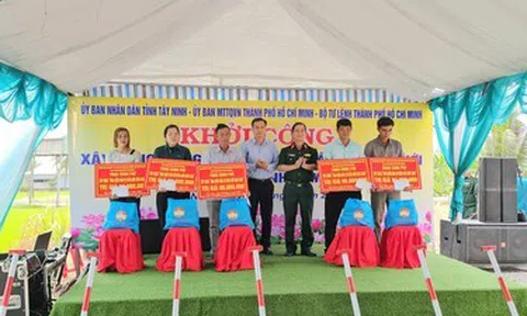 TP.HCM hỗ trợ xây 10 nhà “Điểm dân cư liền kề chốt dân quân biên giới” tại Tây Ninh