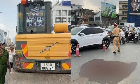 Va chạm xe máy xúc ở Hải Phòng, một phụ nữ tử vong