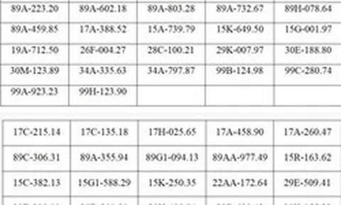 Công an đề nghị tất cả chủ xe máy, ô tô có biển số sau chủ động liên hệ và nộp phạt nguội theo Nghị định 168