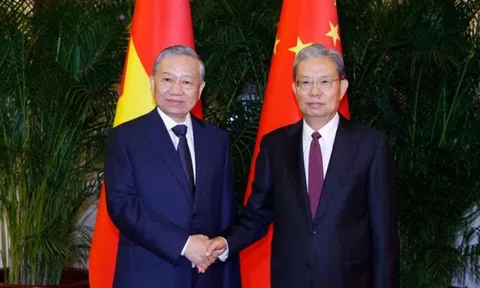 Tổng Bí thư, Chủ tịch nước hội kiến Ủy viên trưởng Nhân đại Trung Quốc