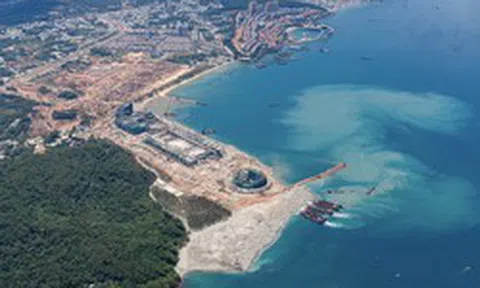 Diện mạo Trung tâm Hội nghị APEC ở Phú Quốc dần lộ diện sau 10 tháng thi công