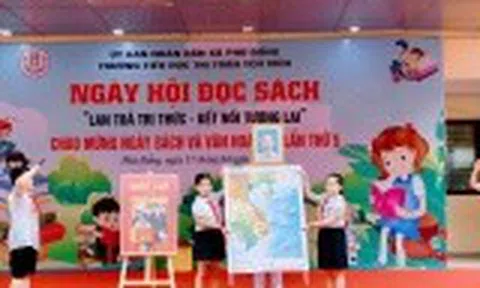 Ngày hội đọc sách ở Trường Tiểu học thị trấn Yên Viên: Lan tỏa văn hóa đọc từ những điều giản dị
