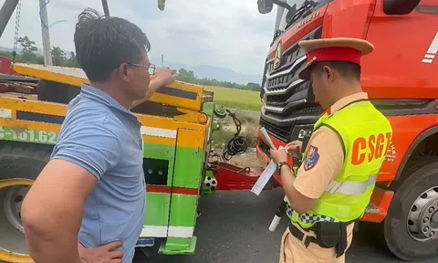 Xe tải dính loạt lỗi, tài xế, chủ xe bị phạt hơn 100 triệu đồng