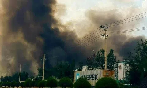 Cháy lớn tại Khu kinh tế Nhơn Hội, Gia Lai