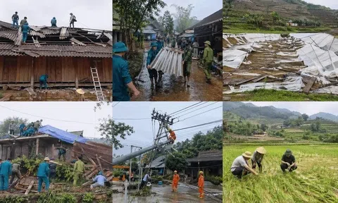 Mưa đá, dông lốc thổi bay 244 mái nhà ở Lào Cai