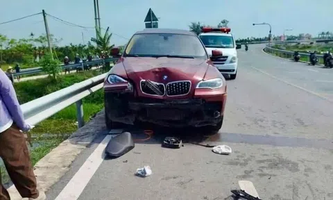Tài xế ôtô BMW tông nguyên chủ tịch xã rồi rời khỏi hiện trường