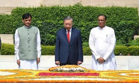 Tổng Bí thư, Chủ tịch nước Tô Lâm tưởng niệm lãnh tụ Mahatma Gandhi