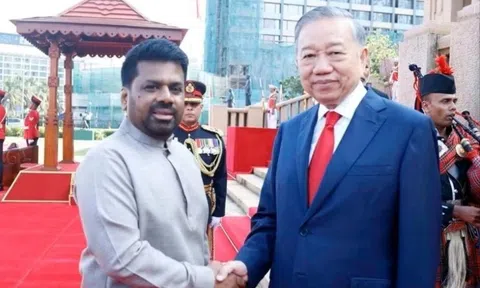 Lễ đón trọng thể Tổng Bí thư, Chủ tịch nước thăm Sri Lanka