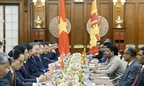 Tổng Bí thư, Chủ tịch nước hội đàm với Tổng thống Sri Lanka