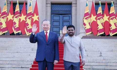 Sri Lanka bắn 21 loạt đại bác chào mừng Tổng Bí thư, Chủ tịch nước Tô Lâm