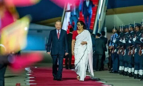 Tổng Bí thư, Chủ tịch nước Tô Lâm bắt đầu chuyến thăm Sri Lanka