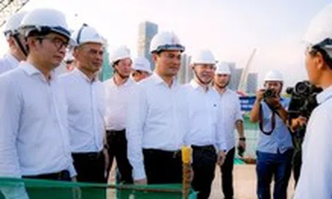 Cầu đi bộ qua sông Sài Gòn thành hình, sắp lai dắt vòm thép hình tượng lá dừa nước về lắp dựng
