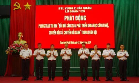 Đổi mới sáng tạo, chuyển đổi số, chuyển đổi xanh tại Lữ đoàn 125 Vùng 2 Hải quân