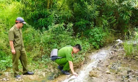 Công ty xả thải làm nước giếng khoan đổi màu tím bất thường bị phạt 1,5 tỷ