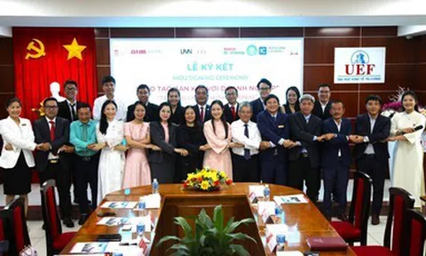 Trường Đại học Kinh tế - Tài chính TP.HCM ký kết “Đào tạo gắn kết với doanh nghiệp”