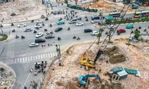Hà Nội phân luồng nút La Thành - Nguyễn Chí Thanh từ 18/5 để thi công Vành đai 1