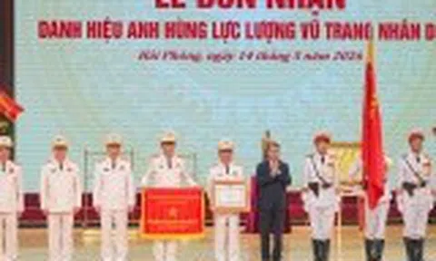 Thủ tướng trao danh hiệu Anh hùng LLVTND cho Công an Hải Phòng